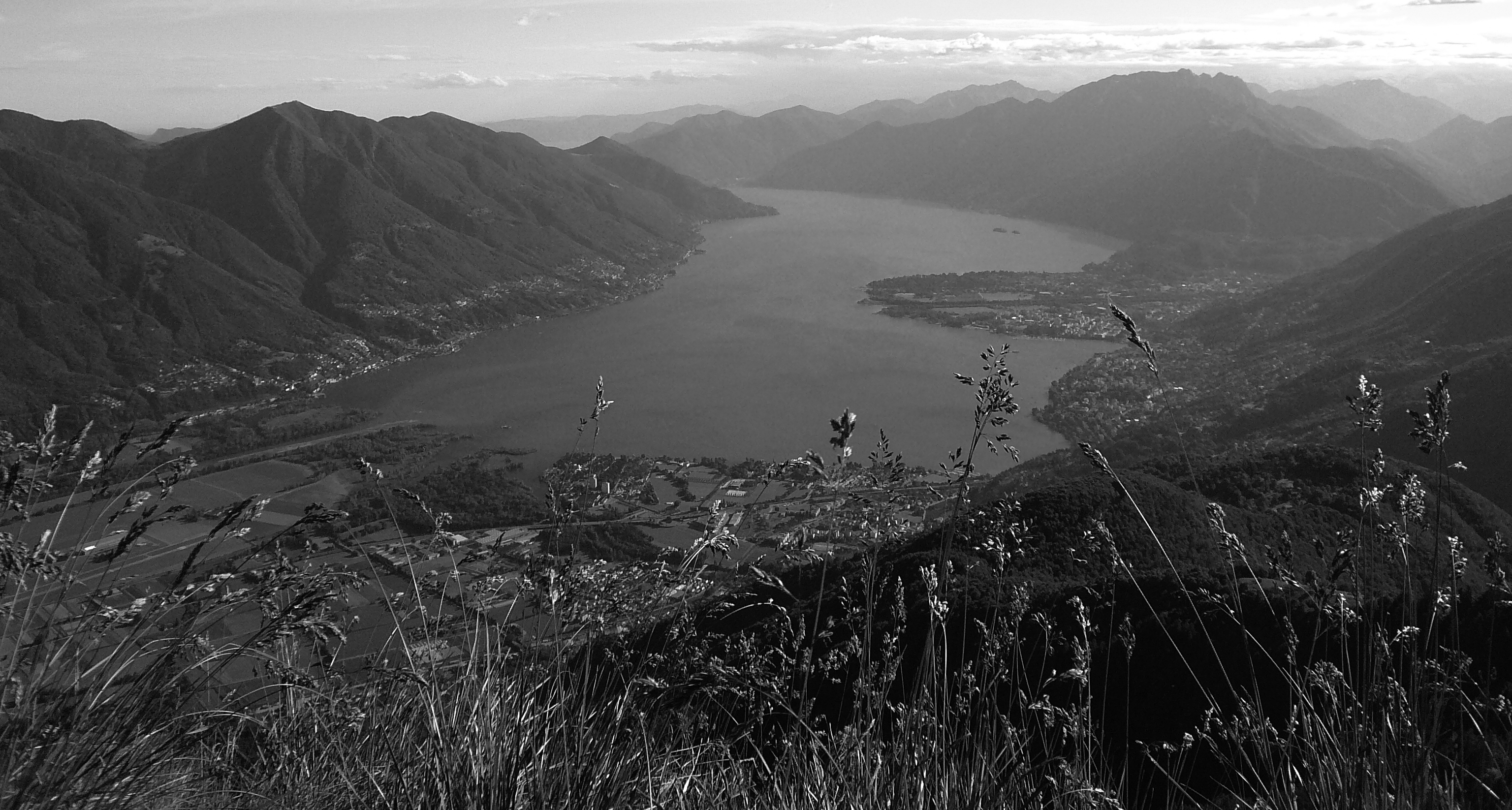 Aerial of Lake Maggiore